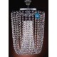 8 Bulb Chromed Crystal Chandelier "Poitiers 8"